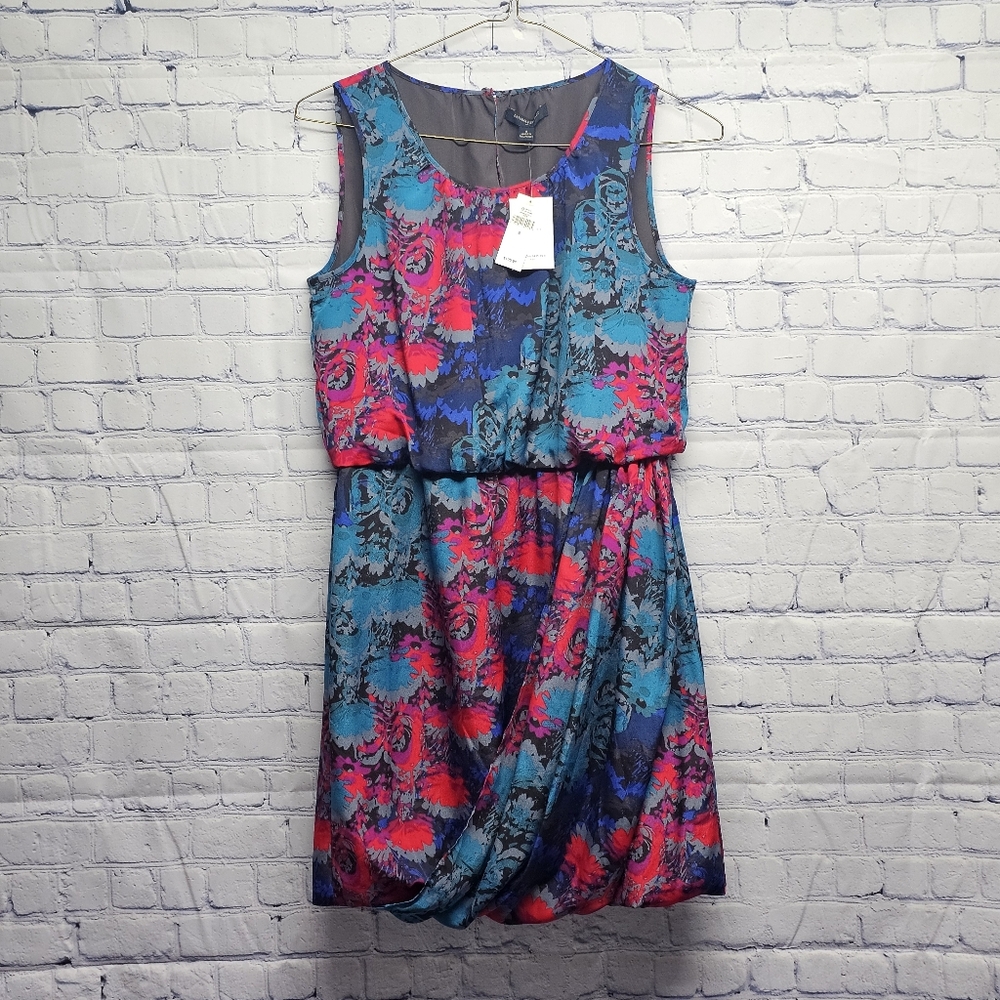 Banana Republic floral draped dress NWT